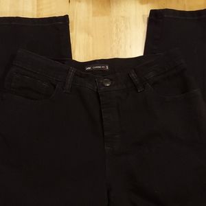 Lee Classic Fit Straight Leg Black Jeans 8 Petite